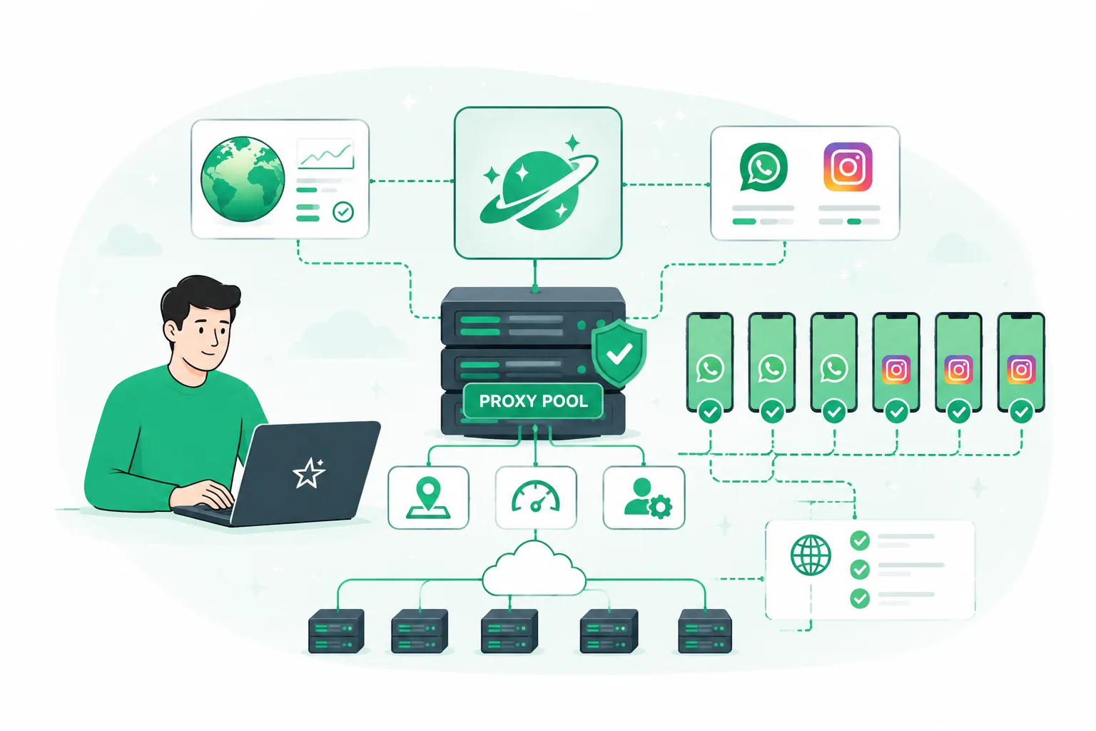 Прокси для мультиаккаунтинга в WhatsApp и Instagram: как устроена инфраструктура Astro