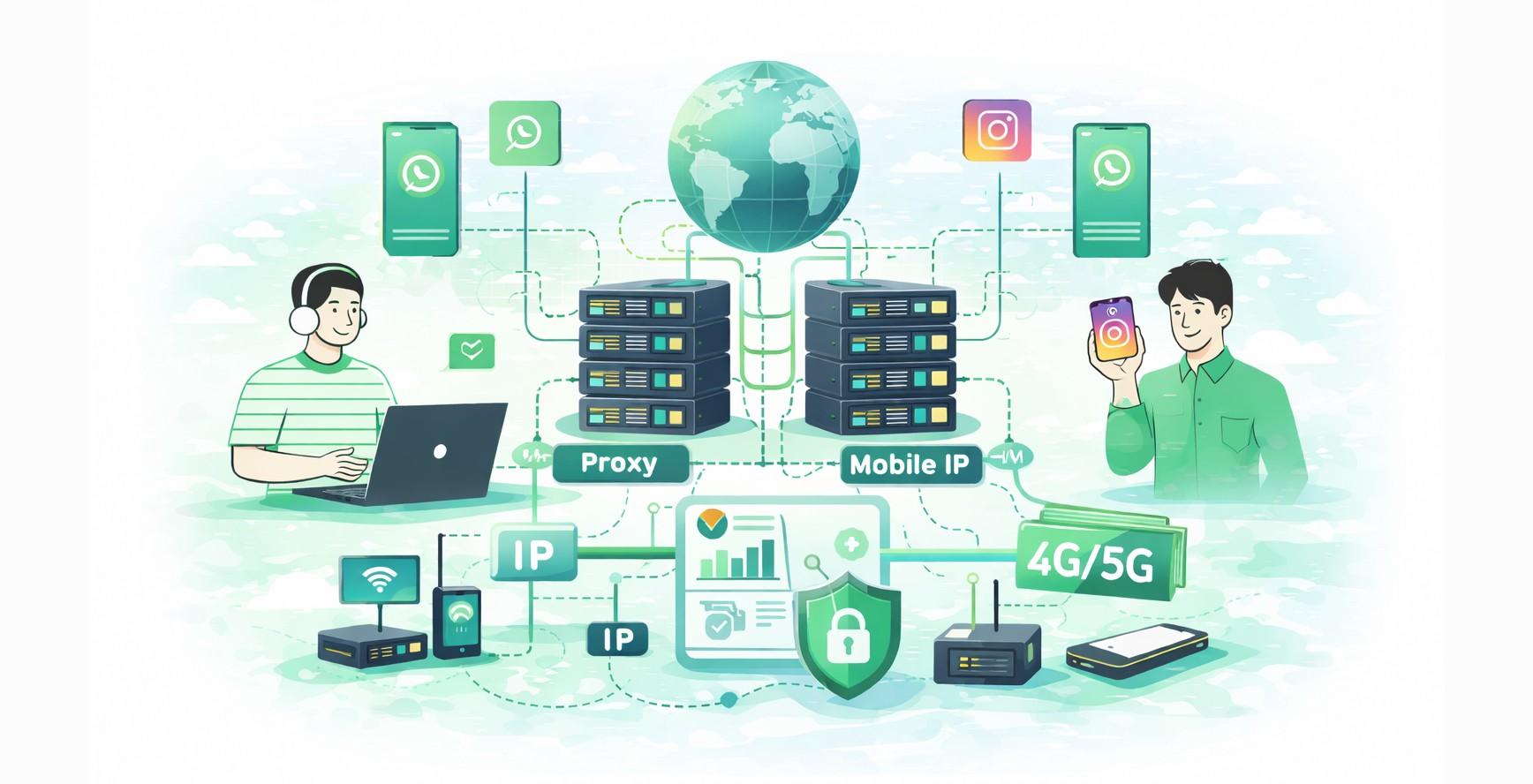 为 WhatsApp 和 Instagram 多账户营销构建稳定的 IP 基础设施