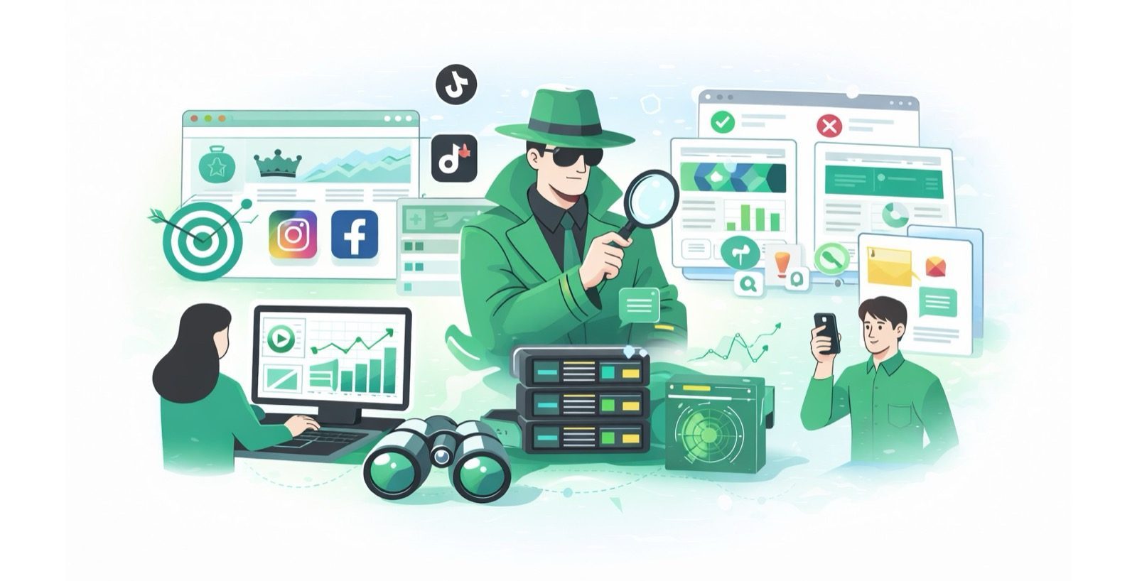 Spy services in traffic arbitrage: a foundation for growth and an analysis tool