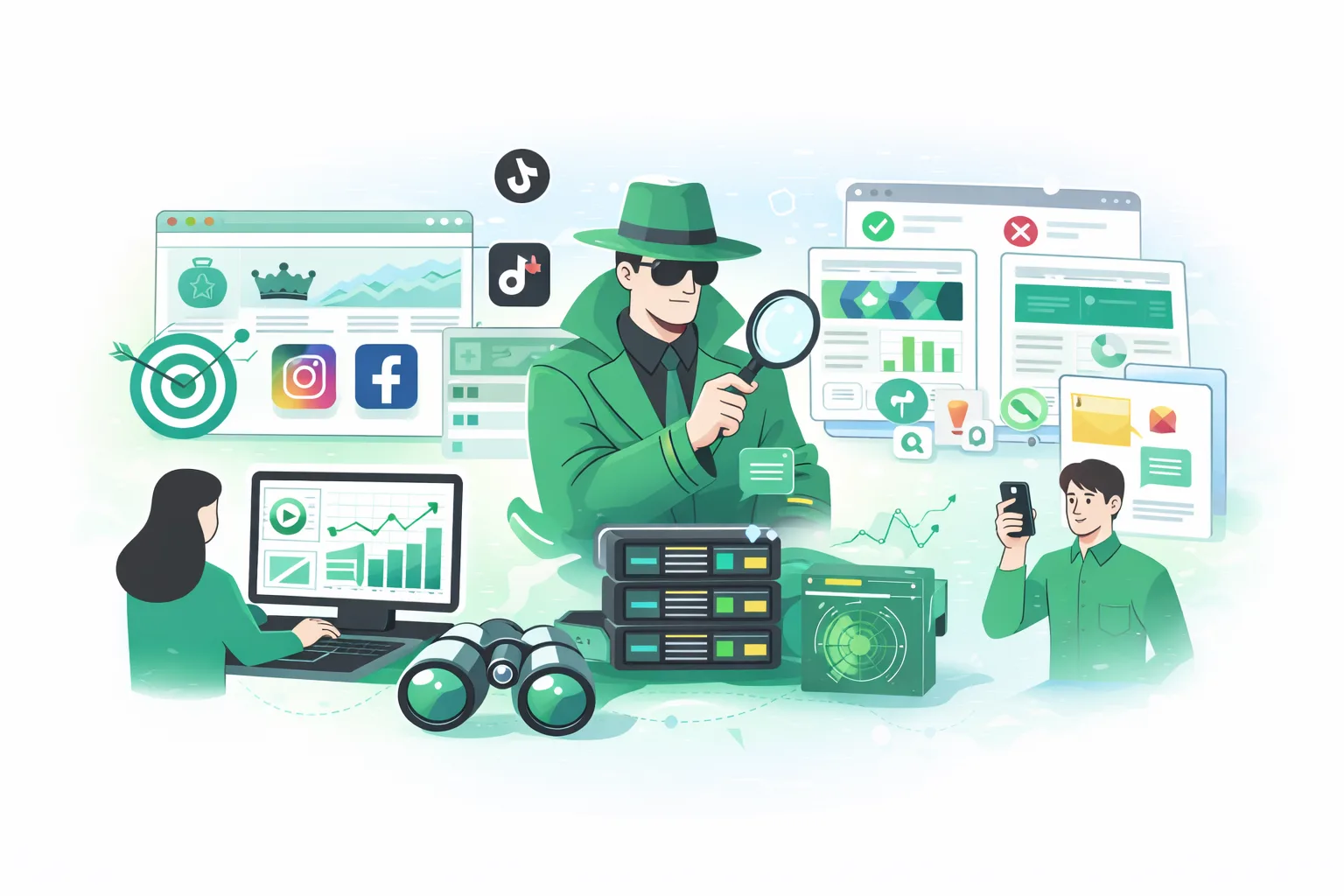 Spy services in traffic arbitrage: a foundation for growth and an analysis tool